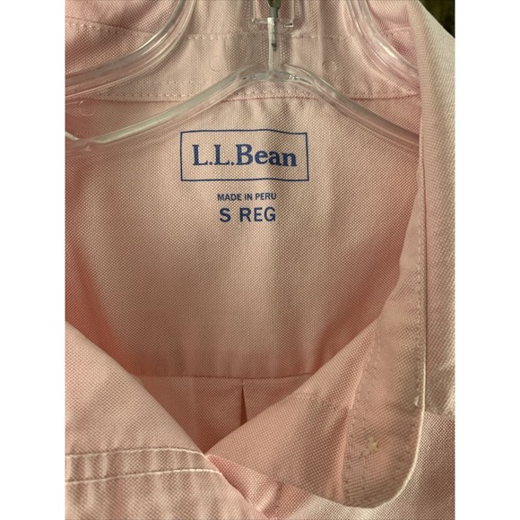 L.L.Bean Woman’s Size S Reg Pink Button Up Long Sleeve Casual Dress Shirt - Picture 2 of 7